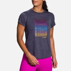 Brooks Distance Graphic Short Sleeve Women's (2020) -Brooks 056802 459 1
