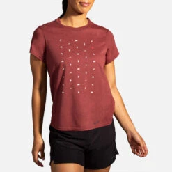 Brooks Distance Graphic Short Sleeve Women's (2020) -Brooks 056802 619 1