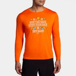 Brooks Distance Graphic Long Sleeve Men's -Brooks 056816 833 1
