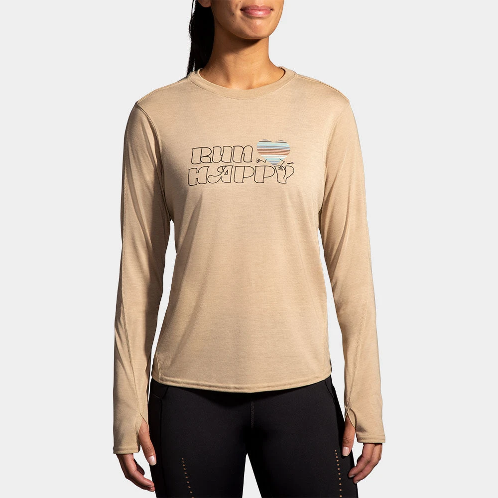 Brooks Distance Graphic Long Sleeve Women's 8 Brooks Distance Graphic Long Sleeve Women's - Image 6