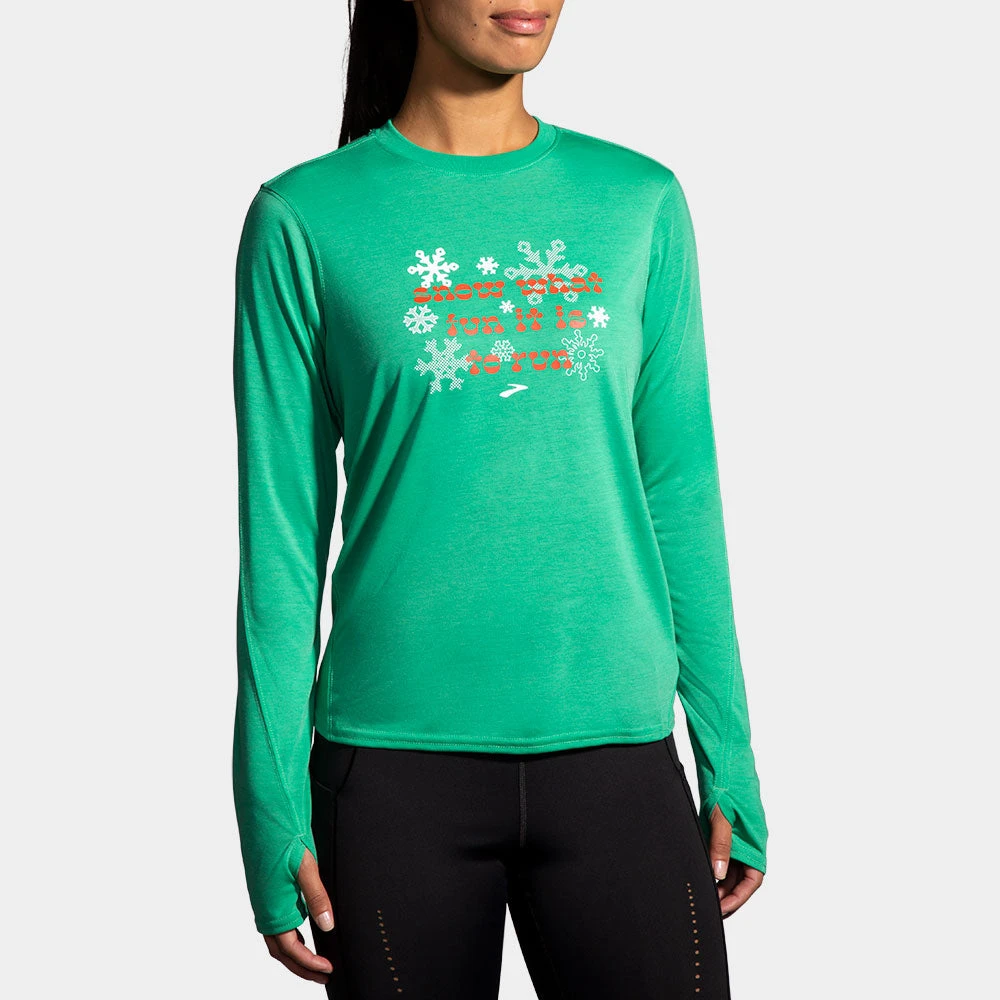 Brooks Distance Graphic Long Sleeve Women's 3 Brooks Distance Graphic Long Sleeve Women's