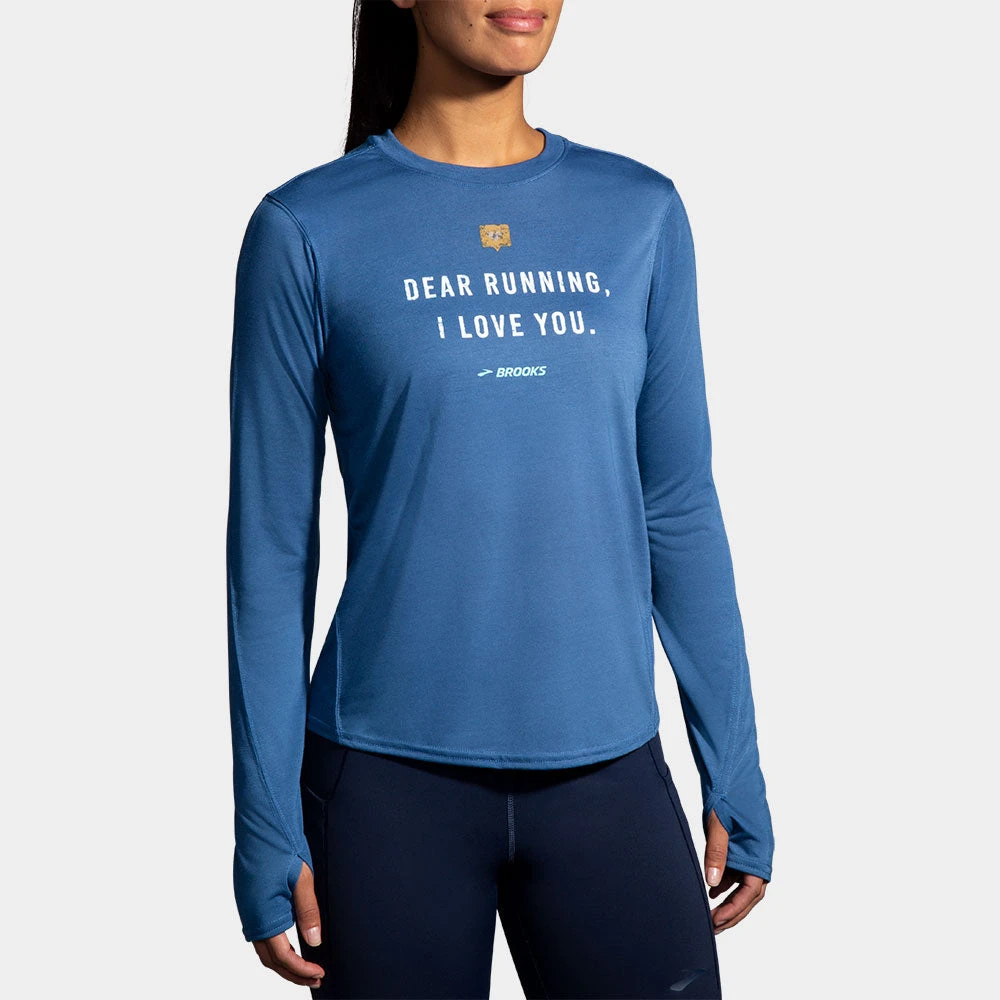 Brooks Distance Graphic Long Sleeve Women's 11 Brooks Distance Graphic Long Sleeve Women's - Image 9