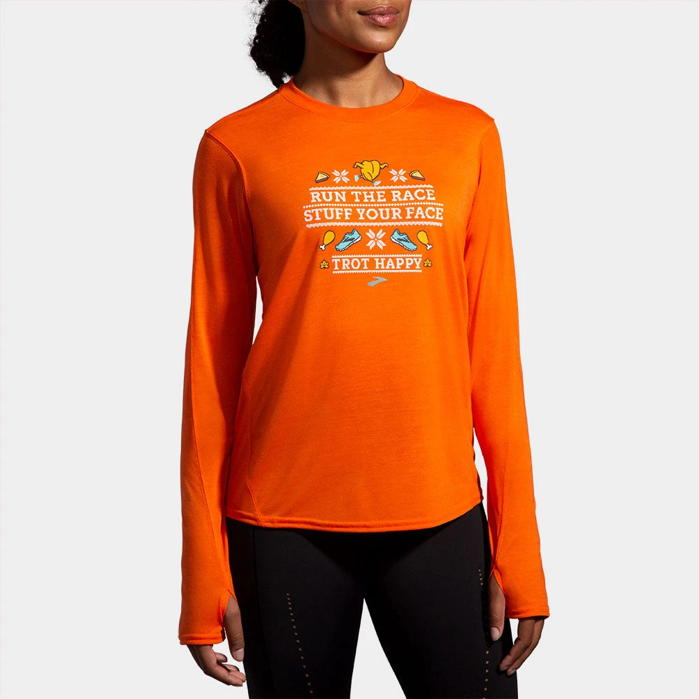 Brooks Distance Graphic Long Sleeve Women's 5 Brooks Distance Graphic Long Sleeve Women's - Image 3